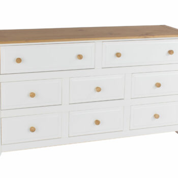 Core Capri 6+2 drawer large chest in waxed white oak-0