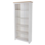 Core Capri tall bookcase in waxed white oak-24030
