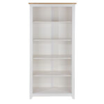 Core Capri tall bookcase in waxed white oak-24031