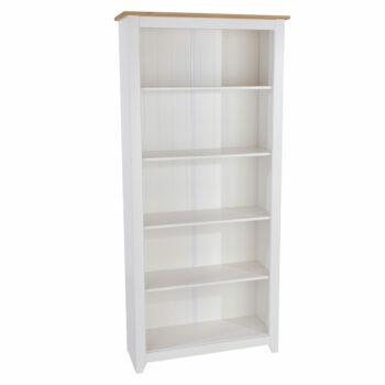 Core Capri tall bookcase in waxed white oak-0