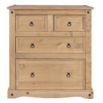 Core Corona 2+2 drawer chest solid natural pine-23265