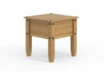 Core Corona lamp table in solid natural pine-0