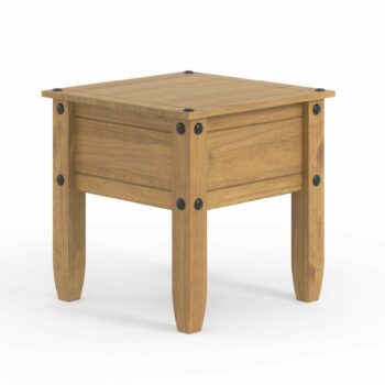 Core Corona lamp table in solid natural pine-0