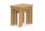 Core Corona nest of tables in solid natural pine-23280