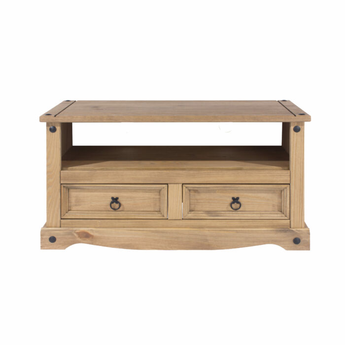 Core Corona flat screen TV unit in solid natural pine-23284
