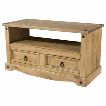 Core Corona flat screen TV unit in solid natural pine-0