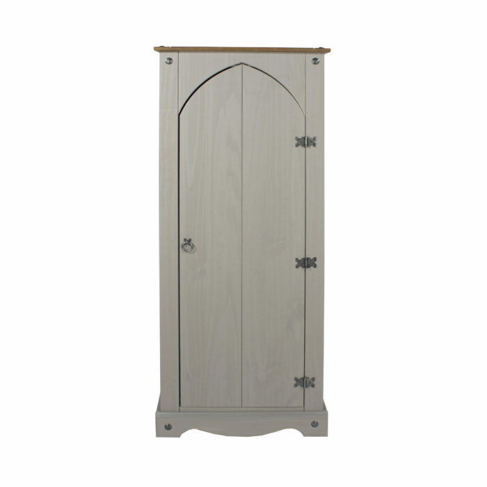 Core Corona Vestry Cupboard solid pine painted grey-23374