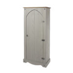 Core Corona Vestry Cupboard solid pine painted grey-23376