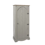 Core Corona Vestry Cupboard solid pine painted grey-0