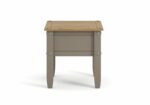 Core Corona lamp table in solid pine painted grey-23383