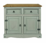 Core Corona small sideboard in solid pine painted grey-23453