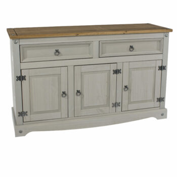 Core Corona medium sideboard in solid pine painted grey-0