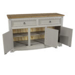 Core Corona medium sideboard in solid pine painted grey-23462