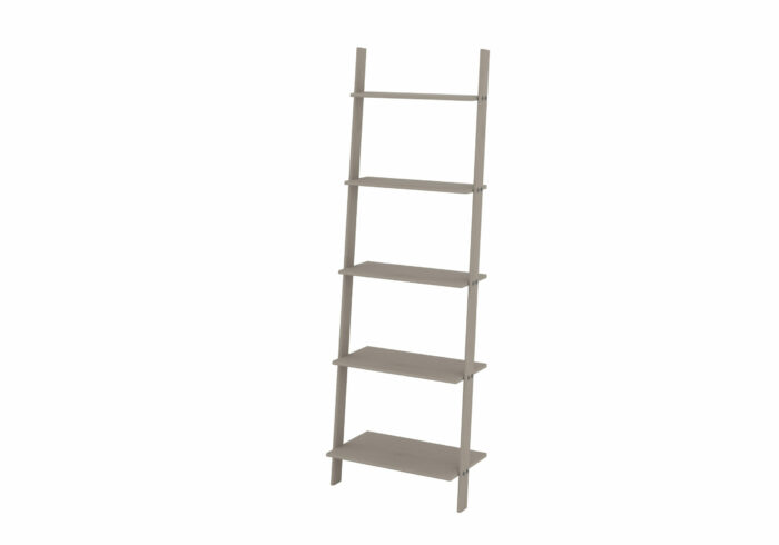 Core Corona ladder design shelf unit solid pine painted grey-23478