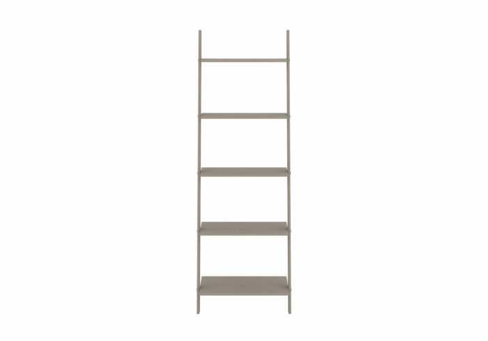 Core Corona ladder design shelf unit solid pine painted grey-23476