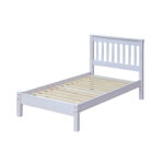 Core Corona 3'0" slatted lowend bedstead solid pine painted white-0