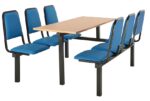 create Chester CU92 Modular Canteen Unit Fast food 2 4 or 6 seat Heavy Duty -Vinyl Seats-23430