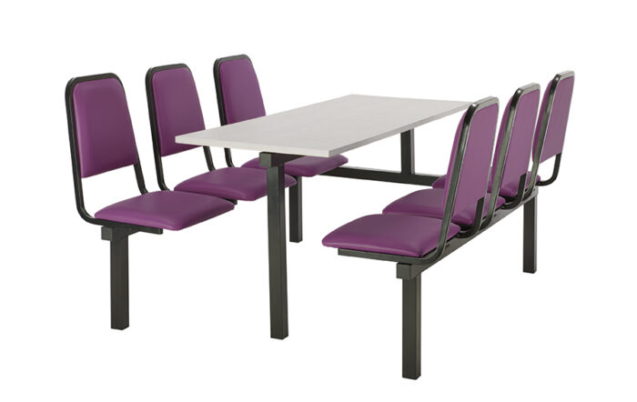 create Chester CU92 Modular Canteen Unit Fast food 2 4 or 6 seat Heavy Duty -Vinyl Seats-23435