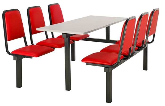 create Chester CU92 Modular Canteen Unit Fast food 2 4 or 6 seat Heavy Duty -Vinyl Seats-23437
