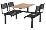 Create barrett cu93 Modular Canteen Unit Fast food 2, 4 or 6 seat - Metal Seats-0