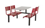 Create barrett cu93 Modular Canteen Unit Fast food 2, 4 or 6 seat - Metal Seats-23402