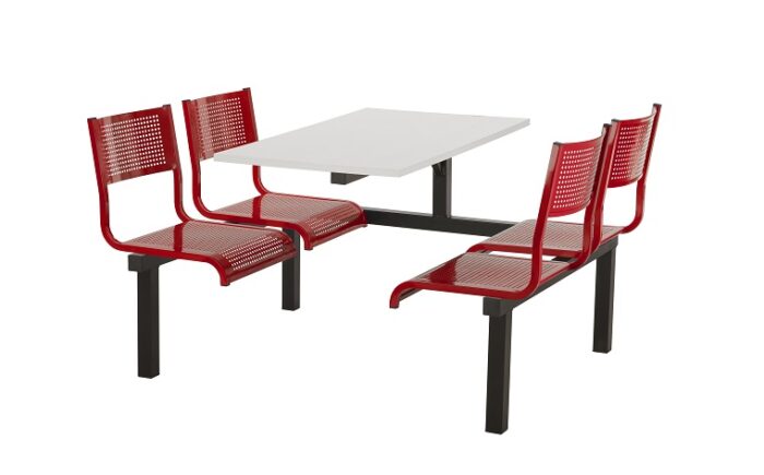 Create barrett cu93 Modular Canteen Unit Fast food 2, 4 or 6 seat - Metal Seats-23398