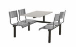 Create barrett cu93 Modular Canteen Unit Fast food 2, 4 or 6 seat - Metal Seats-23386
