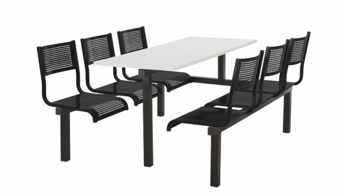 Create barrett cu93 Modular Canteen Unit Fast food 2, 4 or 6 seat - Metal Seats-23405
