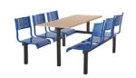 Create barrett cu93 Modular Canteen Unit Fast food 2, 4 or 6 seat - Metal Seats-23397