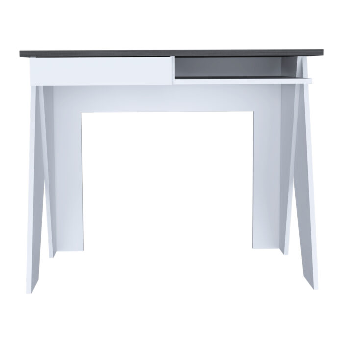 Core Dallas home office desk with drawer in white -24138