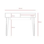 Core Dallas home office desk in white -24131