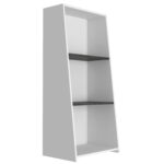 Core Dallas low bookcase with 3 shelves in white-0