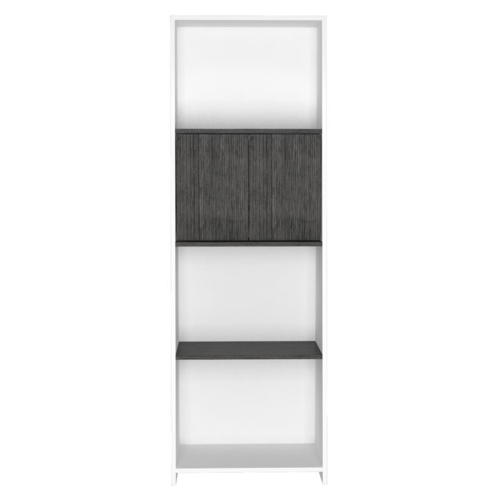 Core Dallas bookcase with doors in white-24146