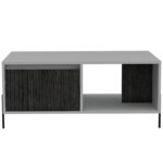 Core Dallas coffee table with drawer in white -24150