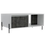 Core Dallas coffee table with drawer in white -0