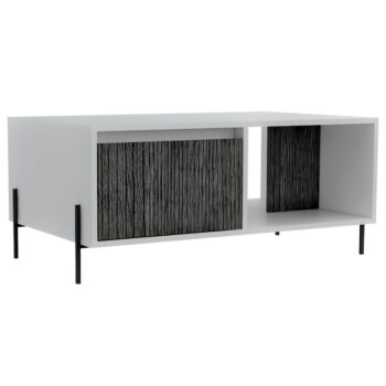 Core Dallas coffee table with drawer in white -0