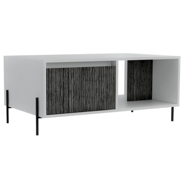 Core Dallas coffee table with drawer in white -0