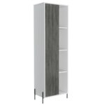 Core Dallas tall storage & display cabinet in white -0