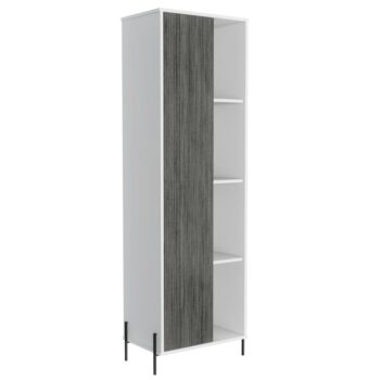 Core Dallas tall storage & display cabinet in white -0