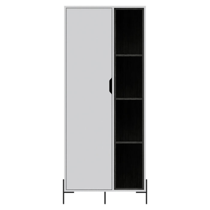 Core Dallas bookcase display unit in white -24158