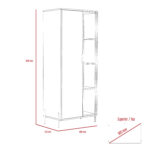 Core Dallas bookcase display unit in white -24155