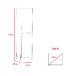 Core Dallas tall storage cabinet in white -24165