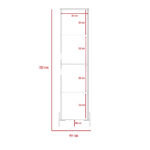 Core Dallas tall storage cabinet in white -24163
