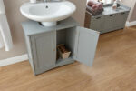 GFW Colonial Underbasin Bathroom Cupboard in Grey-23925