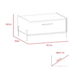 Core Harvard storage coffee table in washed oak-24180