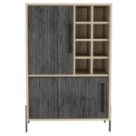 Core Harvard drinks bar in washed oak-24198
