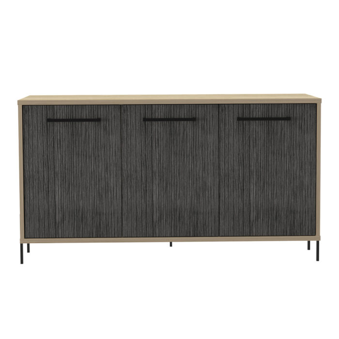 Core Harvard medium sideboard with 3 doors in washed oak-24207