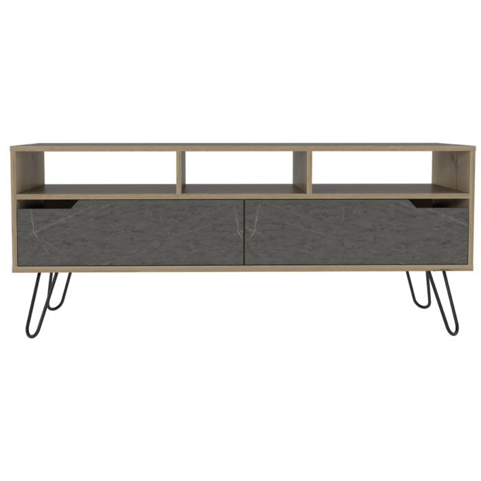 Core Manhattan wide screen TV rack in bleached pine-24243
