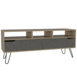 Core Manhattan wide screen TV rack in bleached pine-0