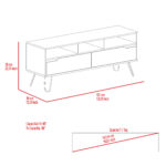 Core Manhattan wide screen TV rack in bleached pine-24242